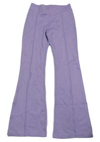 Fialové bootcut tepláky L&D