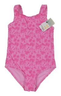 Nové - Růžové batikované jednodílné plavky Primark