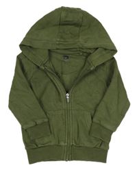 Khaki prepínaci mikina s kapucňou F&F