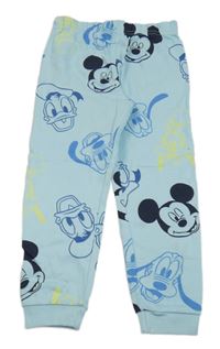 Světlemodré pyžamové kalhoty s Mickeym a kamarády Disney 