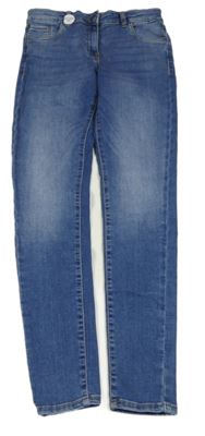 Nové - modré skinny teplákové rifle YIGGA