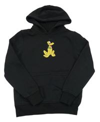 Čierna mikina s Plutem a kapucňou