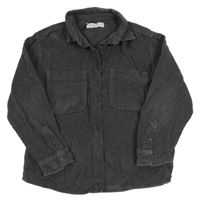 Tmavosivá menšestrová košeľa H&M