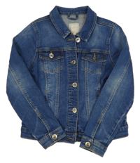 Tmavomodrá riflová bunda