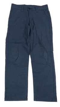 Tmavomodré melírované nohavice