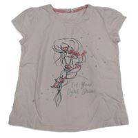 Svetloružové tričko s dievčatkom