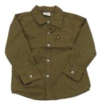 Hnedo-béžová prúžkovaná košeľa My Little Bear