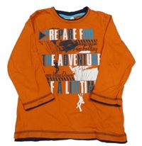 Oranžové trio s nápisom Topolino