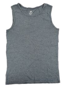 Tmavomodro-sivé žíhané tielko H&M
