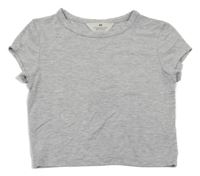 Sivé crop tričko H&M