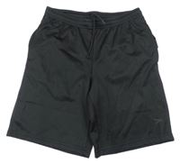 Černé sportovní teplákové kraťasy 