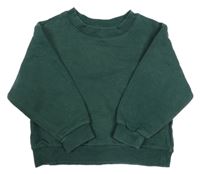 Tmavozelená oversize mikina H&M