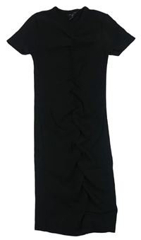 Čierne rebrované šaty zn. New Look