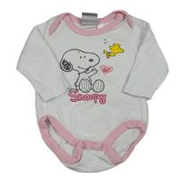 Bílo-růžové bod so Snoopym
