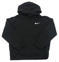 Černá mikina s logem a kapucí Nike