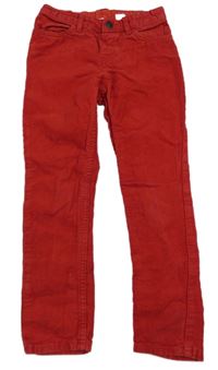 Červené menšestrové slim fit nohavice H&M
