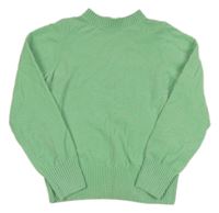 Svetlozelený žinylkový sveter Yigga