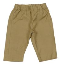 Béžové šušťákové vzorované nohavice