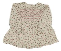 Smotanová blúzková á tunika s kvietkami Monsoon