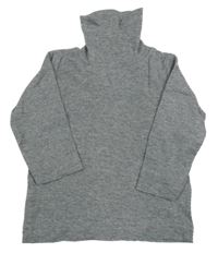 Sivé melírované tričko s rolákom Lupilu