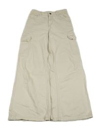 Smetanové široké riflové kalhoty s kapsami Y.F.K. 