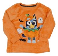 Oranžová chlpatá mikina s Bluey Nutmeg