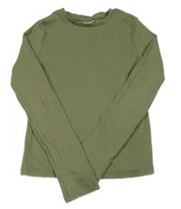 Khaki rebrované tričko F&F