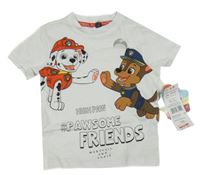 Nové - Bílé tričko s Paw Patrol Nickelodeon