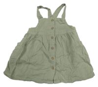 Khaki mušelínové prepínaci cargo šaty F&F