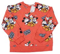 Nové - Červená mikina s Mickeym H&M