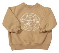 Béžová oversize mikina s logom Reebok