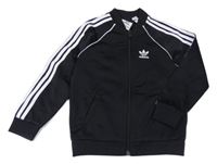 Čierna prepínaci športová mikina s logom Adidas