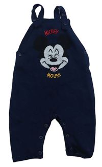 Tmavomodré úpletové na traké nohavice s Mickey zn. Disney