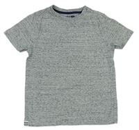 Sivo-čierne melírované tričko F&F