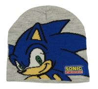 Světlešedá melírovaná čepice se Sonicem PRIMARK