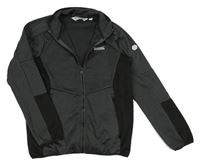 Tmavošedo-černá kostkovaná funkční thermo mikina REGATTA