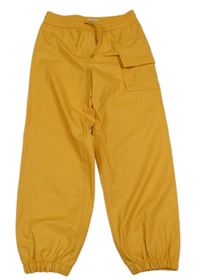 Oranžové cuff nepromokavé nohavice s vreckom s nášivkou zn. Hatley