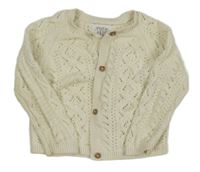 Smotanový ažurový prepínaci sveter F&F