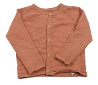 Skořicový rebrovaný prepínaci sveter Nutmeg