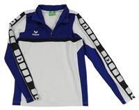 Bielo-safírovo-čierna športová mikina s logom erima