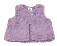 Levandulová kožušinová podšitá vesta GYMBOREE.