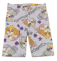 Svetlofialové legíové kraťasy s PAW PATROL nickelodeon