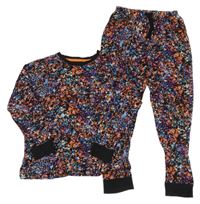 Černo-barevné skvrnité pyžamo Matalan