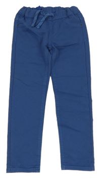 Chrpově modré skinny riflové kalhoty POCOPIANO