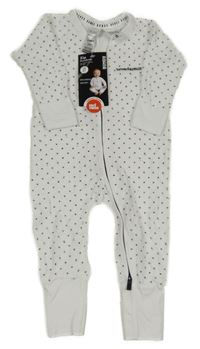 Nové - bílý puntíkatý froté overal Wondersuit