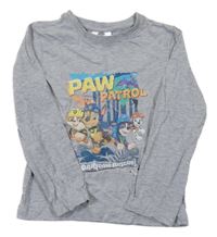 Sivé melírované tričko s PAW PATROL nickelodeon
