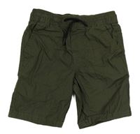 Khaki plátenné kraťasy Primark