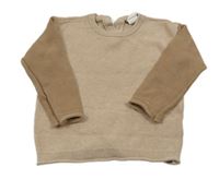 Světlehnědo-hnedý sveter H&M