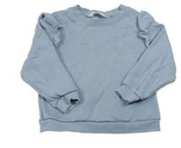 Modrá mikina s volánikmi H&M