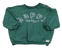 Tmavozelená oversize mikina s nápisem George